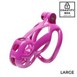 Colorful Resin Chastity Cage With 4 Rings ***NEW***