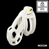 Resin Chastity Cage (White) 2.0