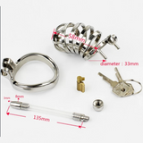 Stainless Steel Rings Chastity Cage