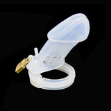 Flexible Silicone Chastity Cage With 5 Rings