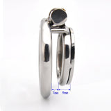 Metal Nub Stainless Steel Chastity Cage